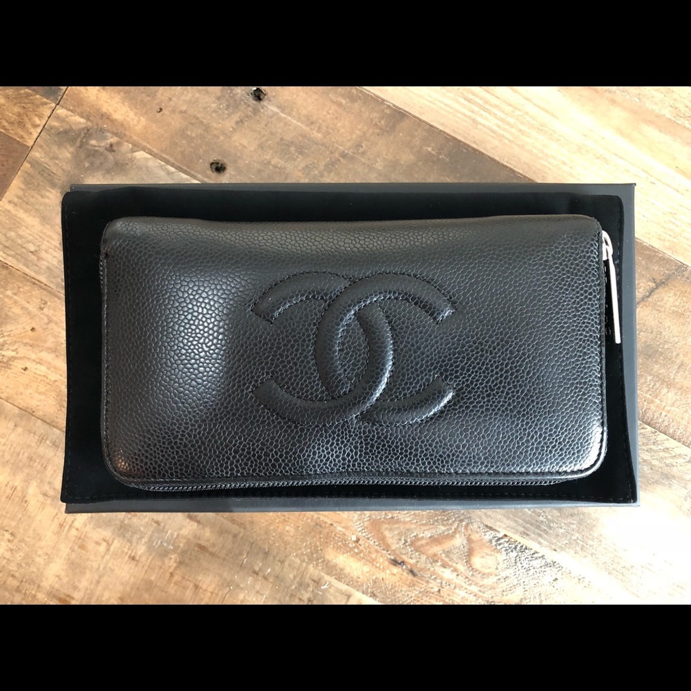 Chanel Caviar Long Wallet